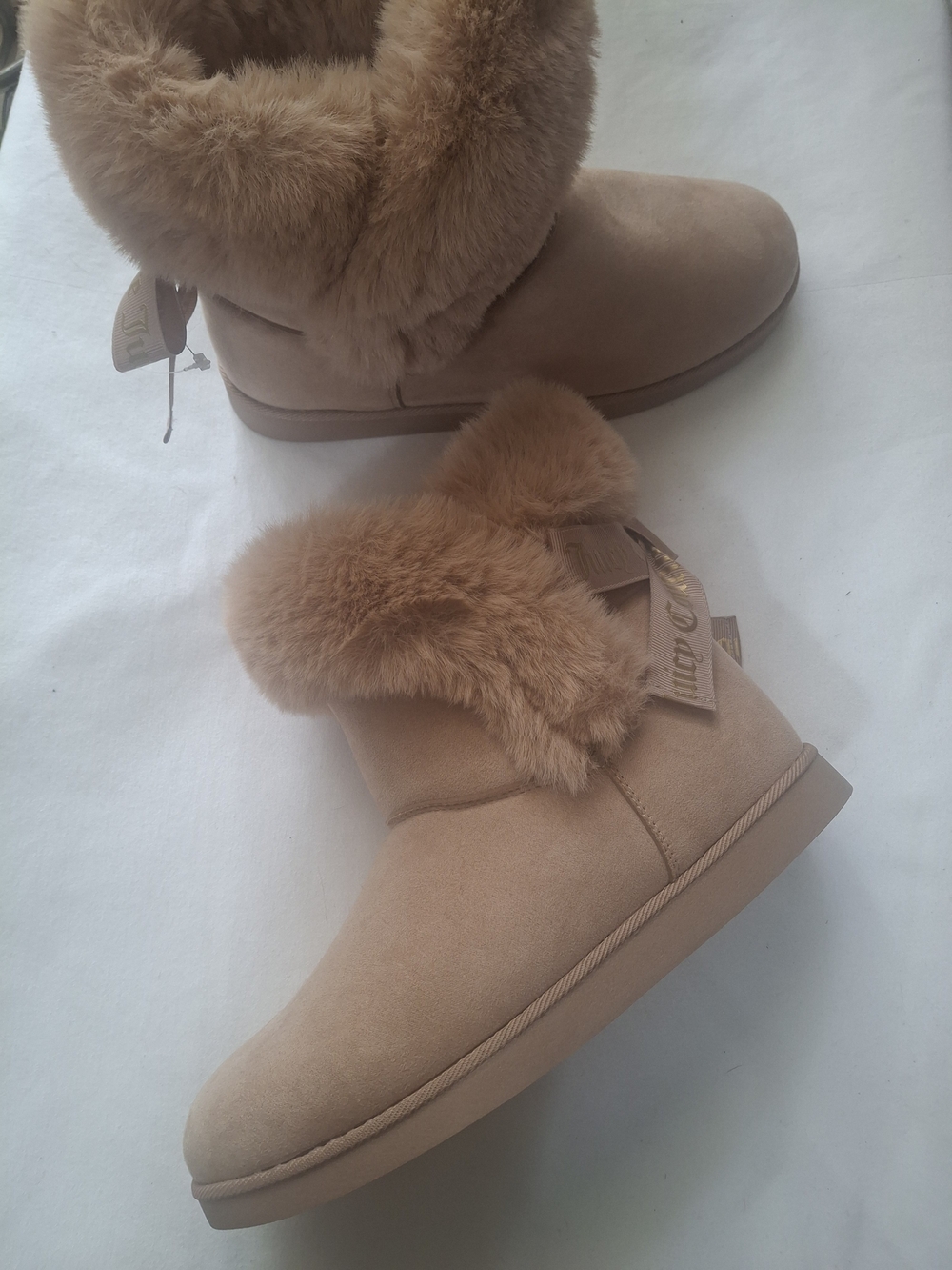 Juicy Couture Fur Lined Women's Boots - Tan